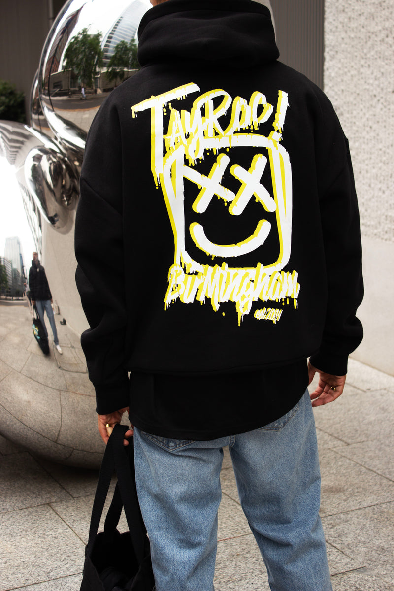 Tayroc Yellow Face Hoodie Black